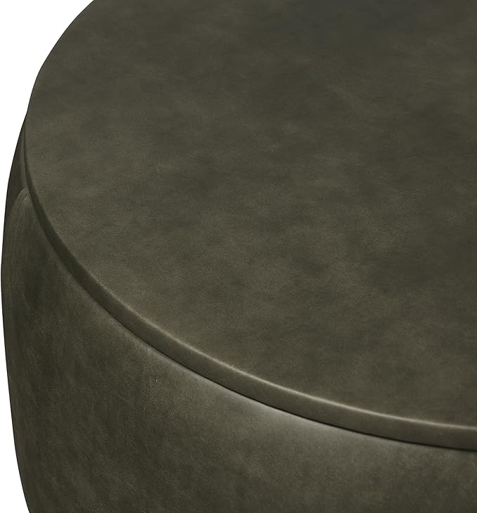 POLY & BARK Herve Storage Ottoman in Olivine Green