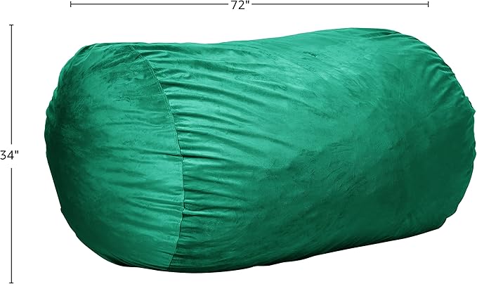 Sofa Sack Bean Bag Chair Cover, 6-Feet, Aqua Marine