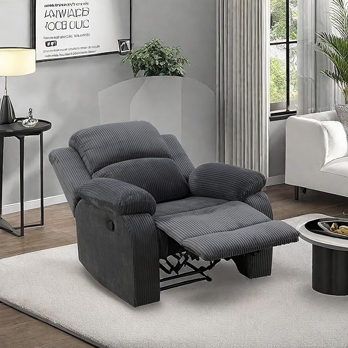 Recliner Chair, Recliner Home Theater Seating, Electric Reclining Chair for Adult, Breathing Chair for Living Room, Dark Grey