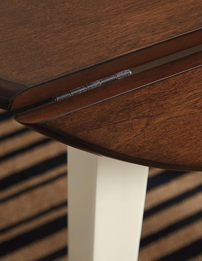 Signature Design by Ashley Woodanville Dining Room Table, Two-Tone White