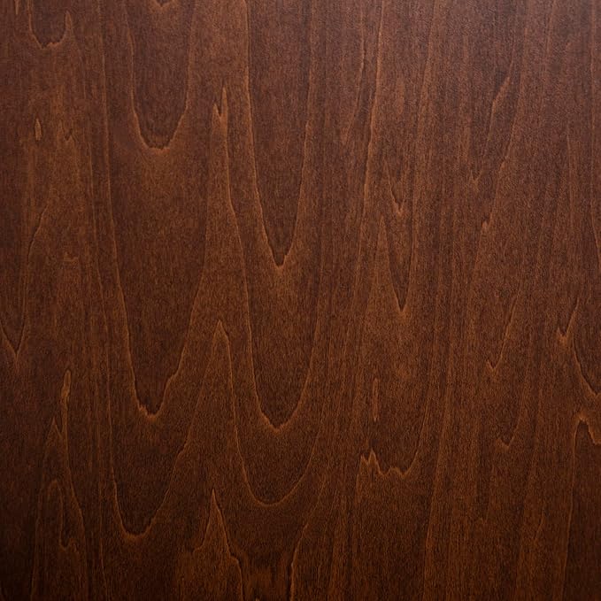 Walker Edison Mid Century Modern Grooved Handle Wood Nightstand Side Table Bedroom Storage Drawer and Shelf Bedside End Table, 2 Drawer, Walnut