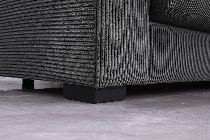 Evan L Shape sectional Sofa for Living Room, Apartment, Bedroom, Office