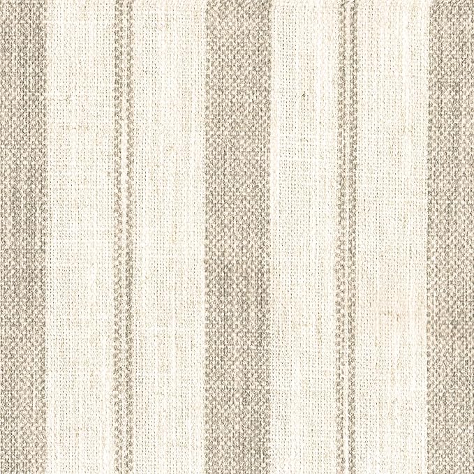 HomePop Upholstered Wood Apron Dining Chair - Taupe Stripe (Set of 2)