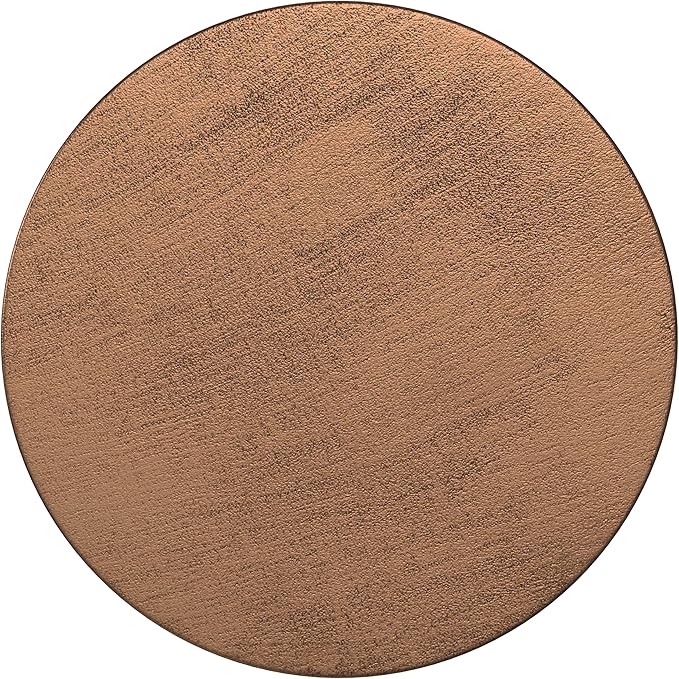 SIMPLIHOME Johnsen Metal Table - 15 inch Wide Solid Iron Drum Accent Table in Antique Copper with Tribal Pattern, Round Boho End Table for Living Room, Bedroom, or Home Office, Fully Assembled