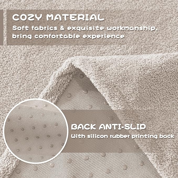 MYSKY HOME Couch Cover Sofa Covers for 3 Cushion Couch, Ultra - Soft Dog Couch Covers Protector for Sectional Sofa, Non Slip Sofa Slipcover Furniture Protector for Pet, 91" x 118", Oat