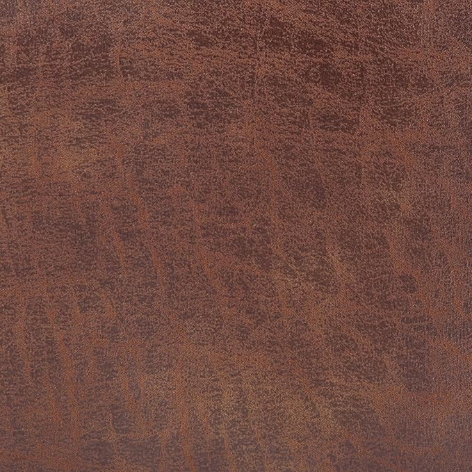 SIMPLIHOME Owen 34 inch Wide Mid Century Modern Rectangle Coffee Table Storage Ottoman in Distressed Saddle Brown Vegan Faux Leather, Assembled, For the Living Room, Entryway and Family Room