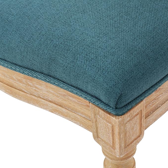 Christopher Knight Home Phinnaeus Fabric Dining Chairs, 2-Pcs Set, Dark Teal