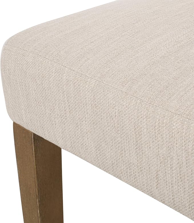 Christopher Knight Home Kuna Contemporary Upholstered Dining Chair (Set of 2), Beige + Weathered Brown