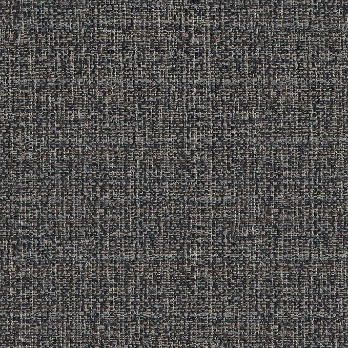 SIMPLIHOME Owen 36 inch Wide Mid Century Modern Square Coffee Table Storage Ottoman in Ebony Tweed Look Fabric, Assembled, for the Living Room, Entryway and Family Room