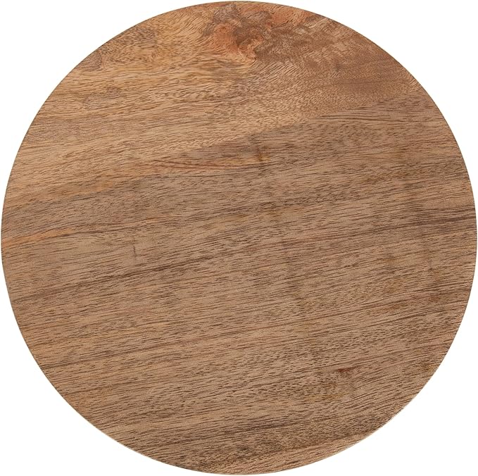 Kate and Laurel Wegner Transitional Wooden Round Drink Table, 8 x 8 x 23, Natural Wood, Modern Durable Pedestal Table for Use as Round Drink Table, Indoor Plant Stand, or Decorative Mini Table