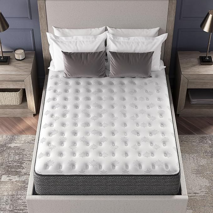 Signature Design by Ashley King Size Ultra Luxury 14 Inch Hyper Cool Hybrid Mattress with Cooling Gel Memory Foam, Fiberglass Free, Mattress In A Box