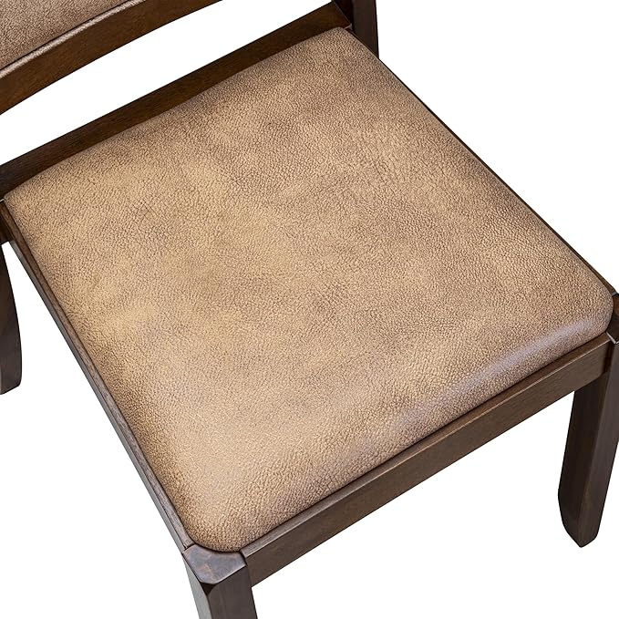 X12X2-008-28 - 13-Pc Dining Room Table Set includes an Extendable Rectangle Kitchen Table and 12 Stackable Polyester Fabric Dining Chairs, 39x120 Inch, Antique Walnut