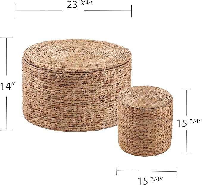 SEI Furniture Satalia Table Set, Natural