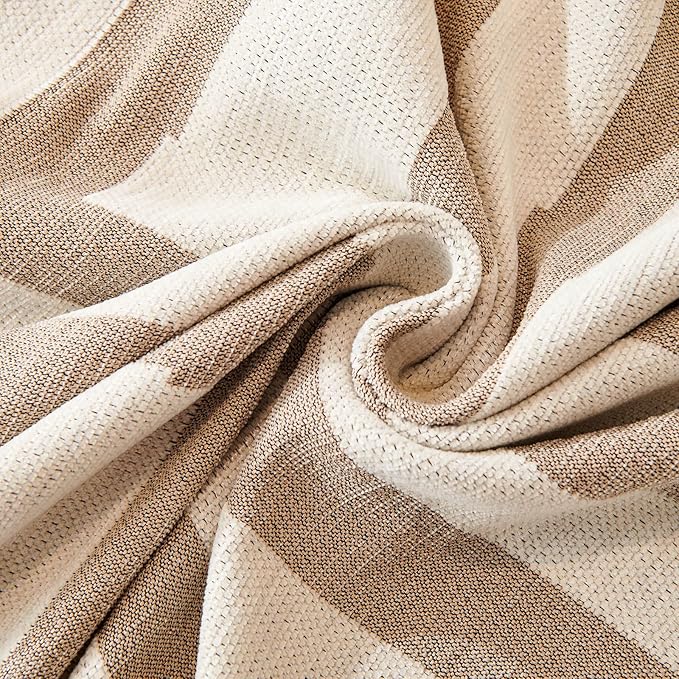 STACYPIK Durable Khaki Couch Covers for Dog Boho L Shape Armchair Slipcovers Tassels Couch Protector for 1 Cushion Couch Reversible Geometric Sofa Cover Anti Slip Multi-Use Couch Cover Blanket-71X71IN