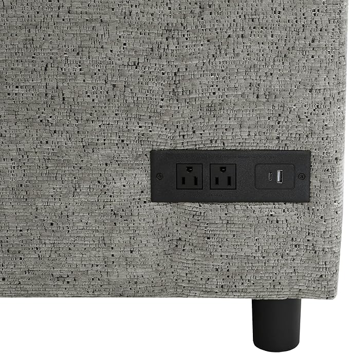 Eafurn Oversized U Shaped Sectional Sleeper Sofabed Pull Out Couch Bed for Living Room 6 Seater Upholstered Convertible Pullout Lounge Sofa Couch w/Storage Chaise, USB Ports for Living Room Apartment