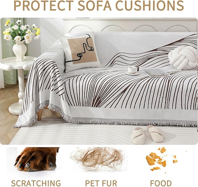 Non Slip Sofa Covers Couch Covers for 2 Cushion Couch Sofa Pet Friendly Washable Couch Covers for Sofa, Soft Thick Sectional Couch Covers L Shape Furniture Protector for Kids, Dogs 71" X102"
