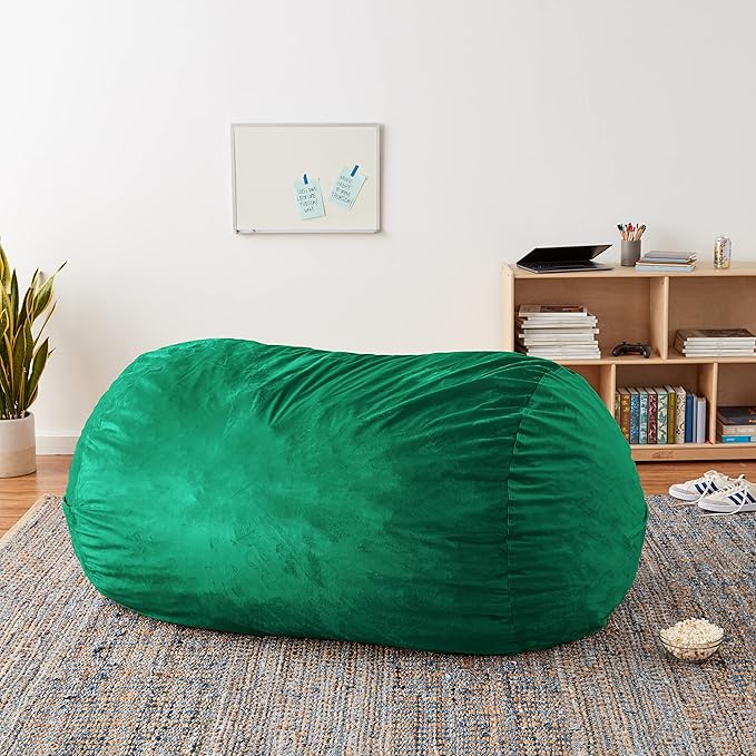 Sofa Sack Bean Bag Chair Cover, 6-Feet, Aqua Marine