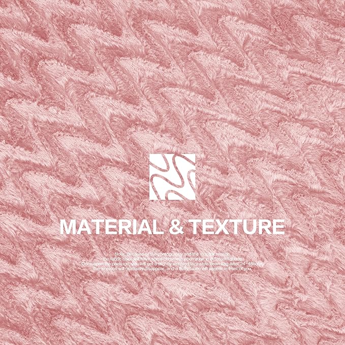 3ft Bean Bag Chairs for Adults Large Beanbag Chair with Chevron Plush Fur Cover Big Bean Bag Chair for Living Room Bedroom Dorm (Pink)