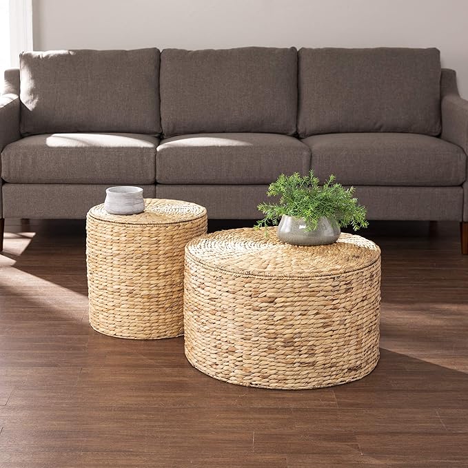 SEI Furniture Satalia Table Set, Natural