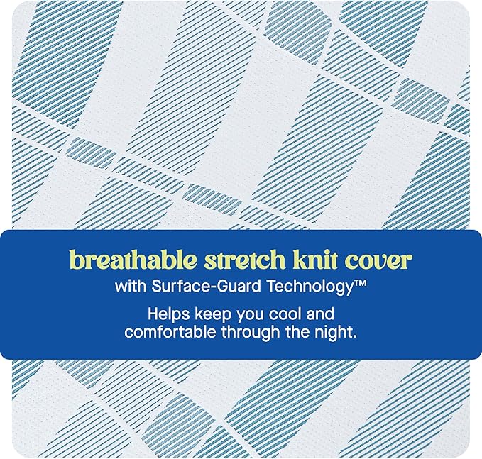 Sealy Dreamlife 12” Hybrid Mattress-in-a-Box, Queen, SealyComfort Gel Memory Foam, SealyResponsive Encased Coils, Surface-Guard Technology