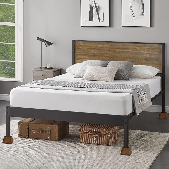 Sopicoz Wooden Furniture Risers Tapered Bed Risers (Brown 4pcs, 2 inch Pyramid)