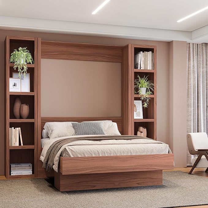 Oakland Living Brown 84-in Tall Wooden Bookcase Shelf