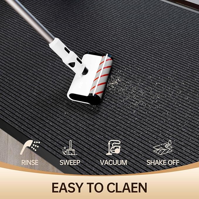 Amyracel Front Door Mat Indoor Outdoor Entrance, 48" x 72" All-Season Waterproof Heavy Duty Doormat for Outside Entry, Stain and Fade Resistant, Low Profile, Easy Clean Patio Entryway Mat