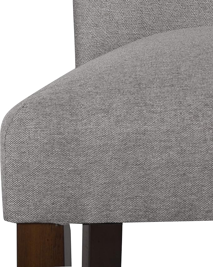 HomePop Parsons Classic Upholstered Accent Dining Chair, Single Pack, Gray