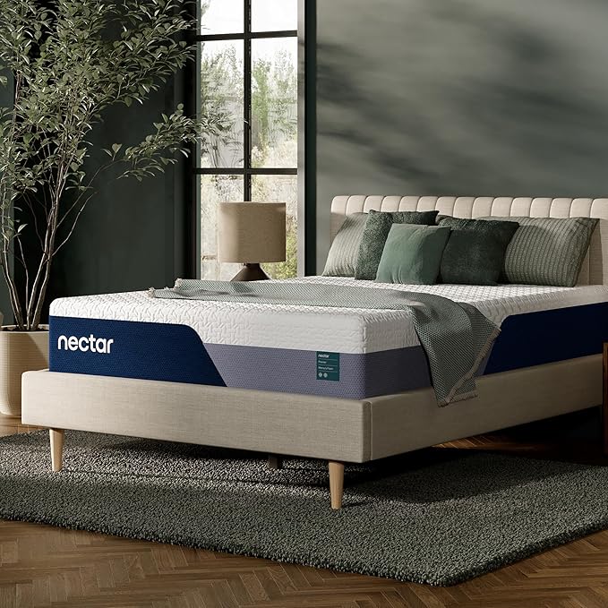 Nectar Premier 13” Twin Mattress - Medium Firm - Contouring Memory Foam - Cooling Upgrade - 2” Pressure Relief Layer - Mattress in a Box - 365-Night Trial & Forever Warranty