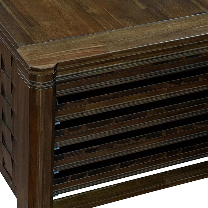 X02DA-2C8-32 6-Pc Dining Table Set includes an Extendable Rectangle Kitchen Table, 1 Coffee Table, 2 Polyester Dining Chairs and 2 Benches, 39x120 Inch, Antique Walnut
