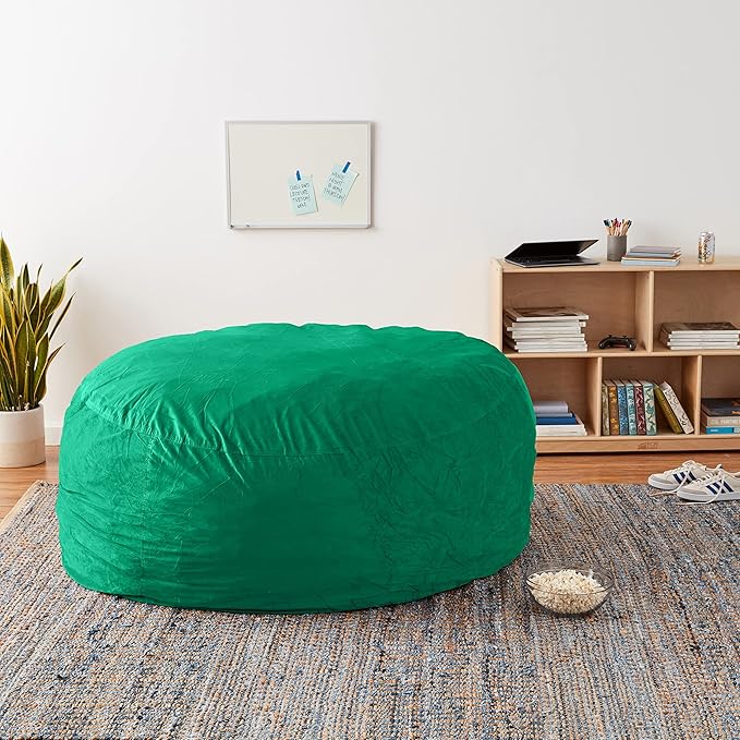 Sofa Sack Bean Bag Chair Cover, 6-Feet, Aqua Marine