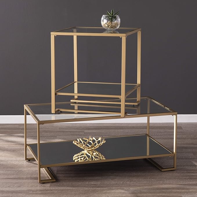 Southern Enterprises Horten End Table, Gold