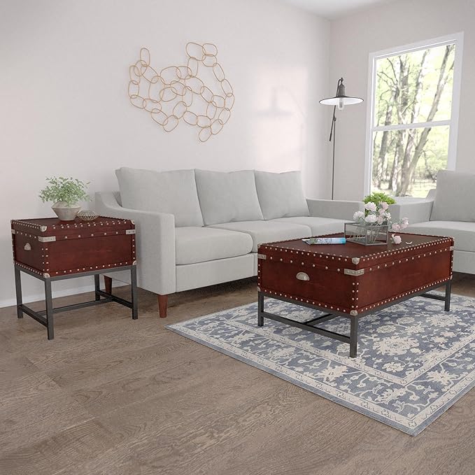 SEI Furniture Voyager Storage Cocktail Table - Espresso