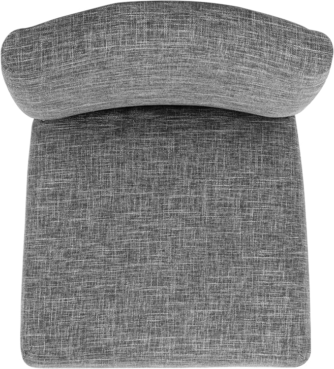 Homepop Home Decor | Nailhead Trim Counter Height Bar Stools | 24 Inch Bar Stools | Decorative Home Furniture (Slate Gray)