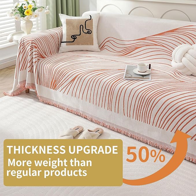 Non Slip Sofa Covers Couch Covers for 2 Cushion Couch Sofa Pet Friendly Washable Couch Covers for Sofa, Soft Thick Sectional Couch Covers L Shape Furniture Protector for Kids, Dogs 71" X102"