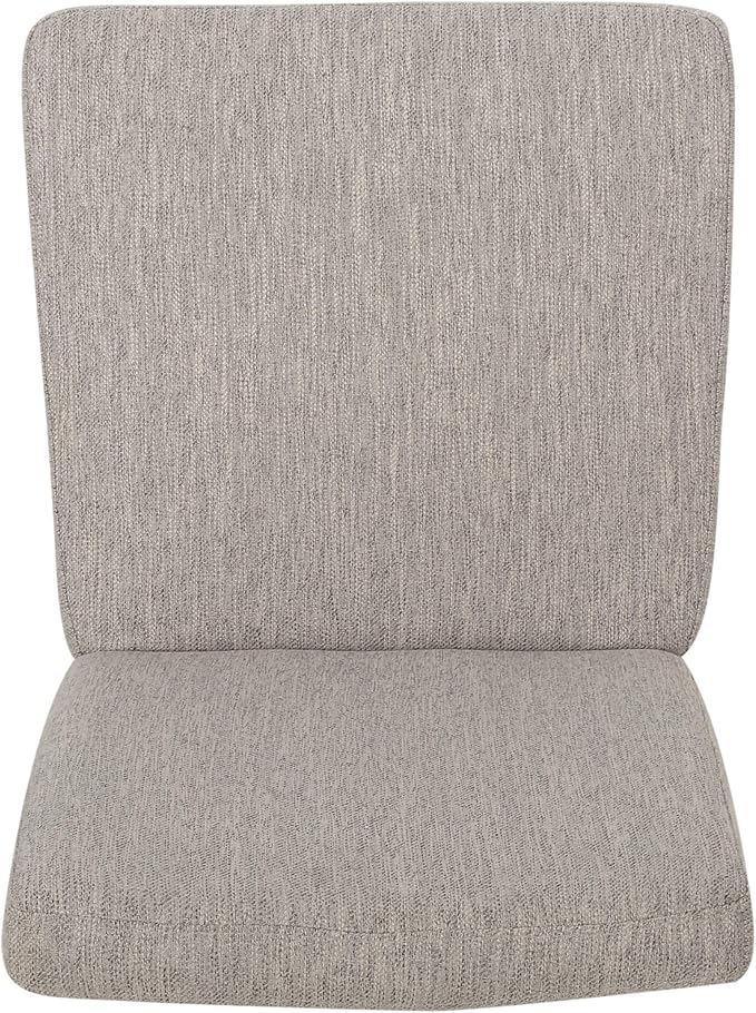 Christopher Knight Home Boling Contemporary Upholstered Dining Chair (Set of 2), Light Grey + Dark Brown