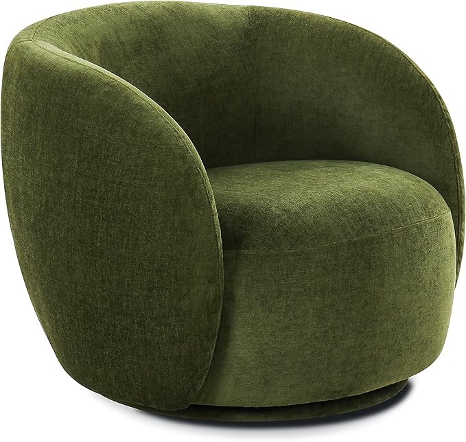 POLY & BARK Poole Lounge Chair in Distressed Green Velvet