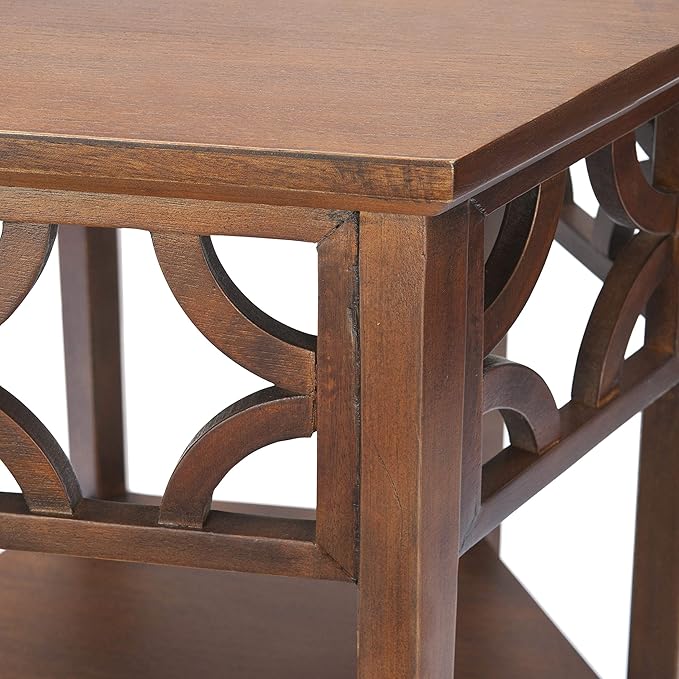 Safavieh American Homes Collection Connor Light Brown Hexagon End Table