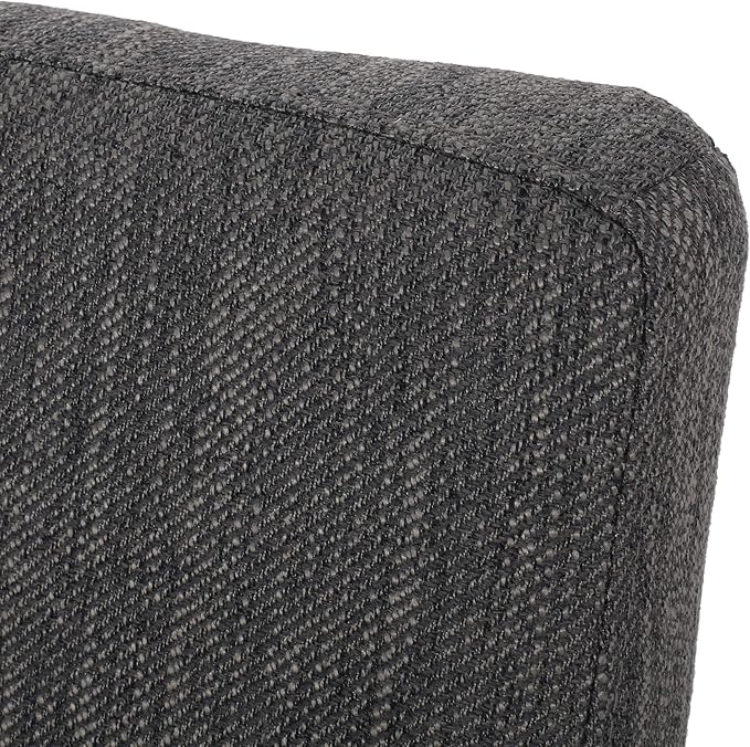 Christopher Knight Home Kuna Contemporary Upholstered Dining Chair (Set of 2), Charcoal + Gray