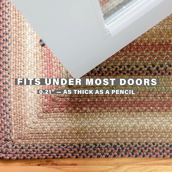 Homespice Gingerbread Jute Brown 4x6' Braided Area Rug for Living Room, Bedroom and Dining Room. Pet Friendly. Decor Styles Farmhouse Rug, Rustic, Vintage, Cottage, Primitive, Country, Boho Rug