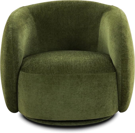 POLY & BARK Poole Lounge Chair in Distressed Green Velvet