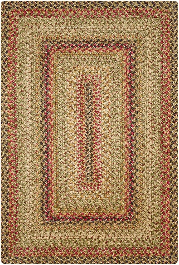 Homespice Kingston Multi Color Braided Rugs 27x45 – Small Jute Braided Kitchen Rugs for Country Decor
