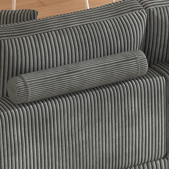 99" Symmetrical U Shaped Reversible Modular Sectional Sofa, Convertible Sofa Lounger Couch with Double Chaise Lounge and Thickness Cushions, Extra Wide Seat Couch w/Headrest