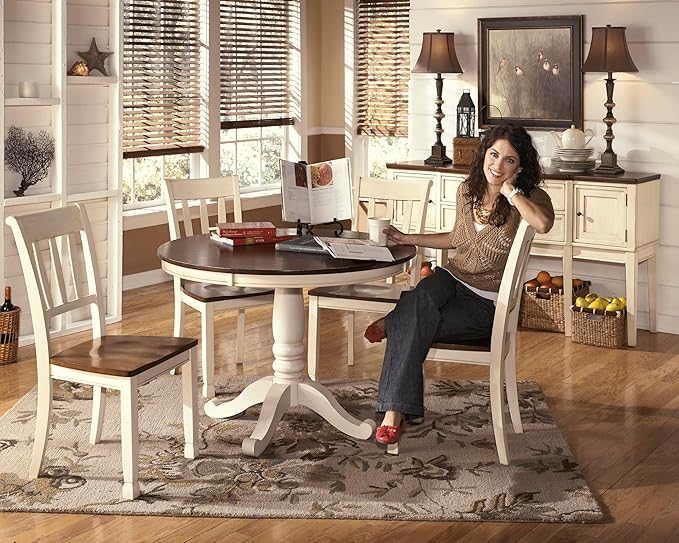 Signature Design by Ashley WhiteOwing Dining Chair, Brown/Cottage White