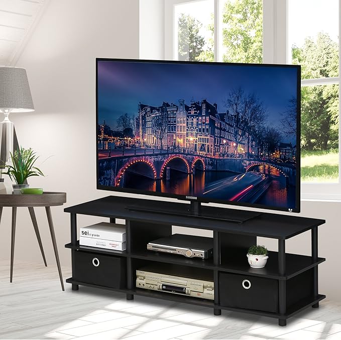 FURINNO Econ TV Entertainment Center, Espresso