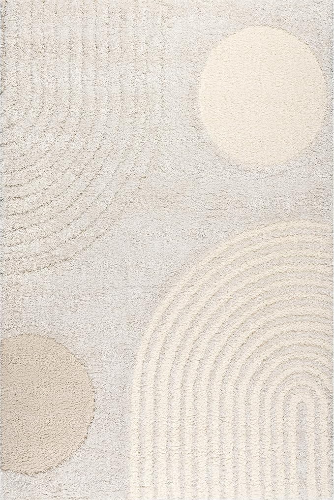 nuLOOM Gloria Abstract Shag Area Rug, 10x14, Beige