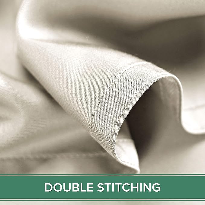 Full Sheets by Pure Bamboo, Genuine 100% Organic Viscose Derived from Bamboo Bed Sheet Set, Luxuriously Soft & Cooling, Double Stitching, Lifetime Quality Promise (Full, Ivory)