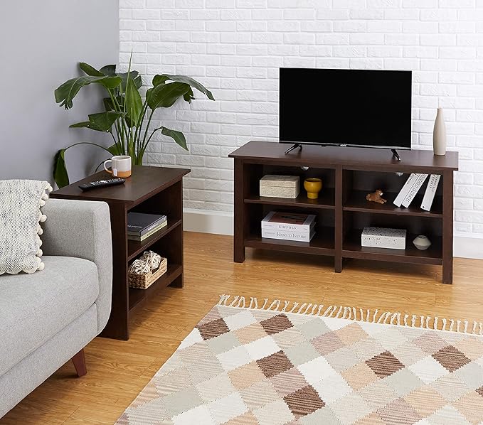 ROCKPOINT 70inch TV Stand Storage Media Console Entertainment Center,Espresso