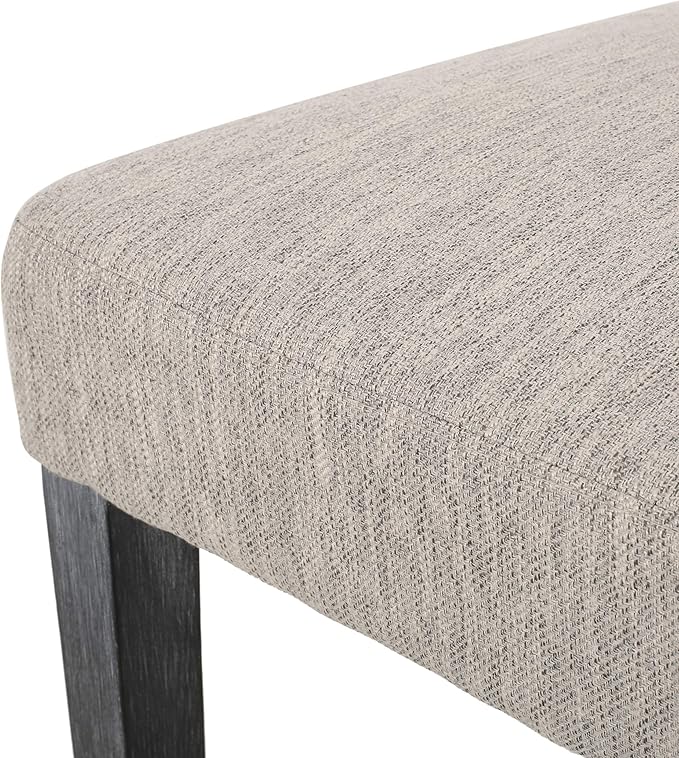 Christopher Knight Home Boling Contemporary Upholstered Dining Chair (Set of 2), Light Grey + Dark Brown