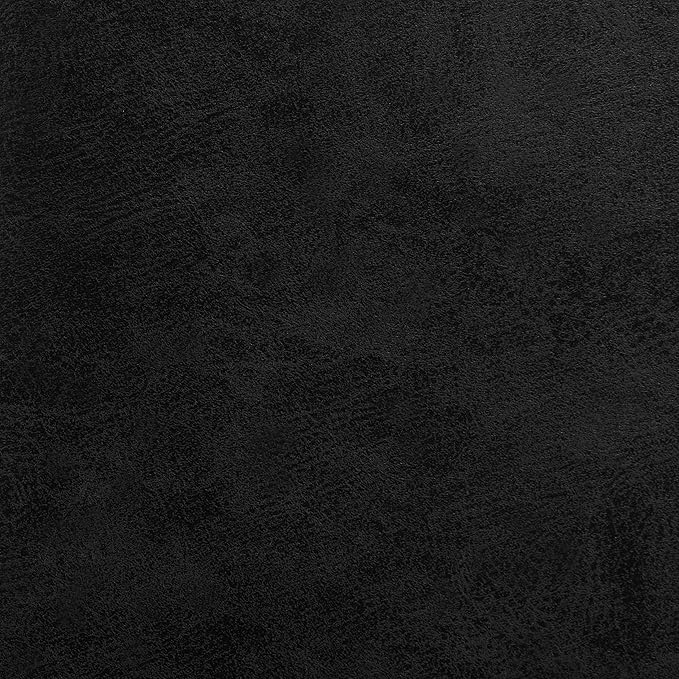 SIMPLIHOME Owen 36 inch Wide Mid Century Modern Square Coffee Table Storage Ottoman in Distressed Black Vegan Faux Leather, Assembled, for the Living Room, Entryway and Family Room